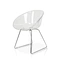 Clear plastic chair